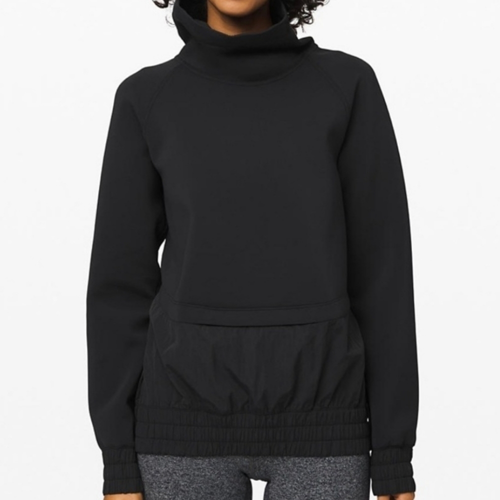 Lululemon Power Position Pullover In Black Size XXS